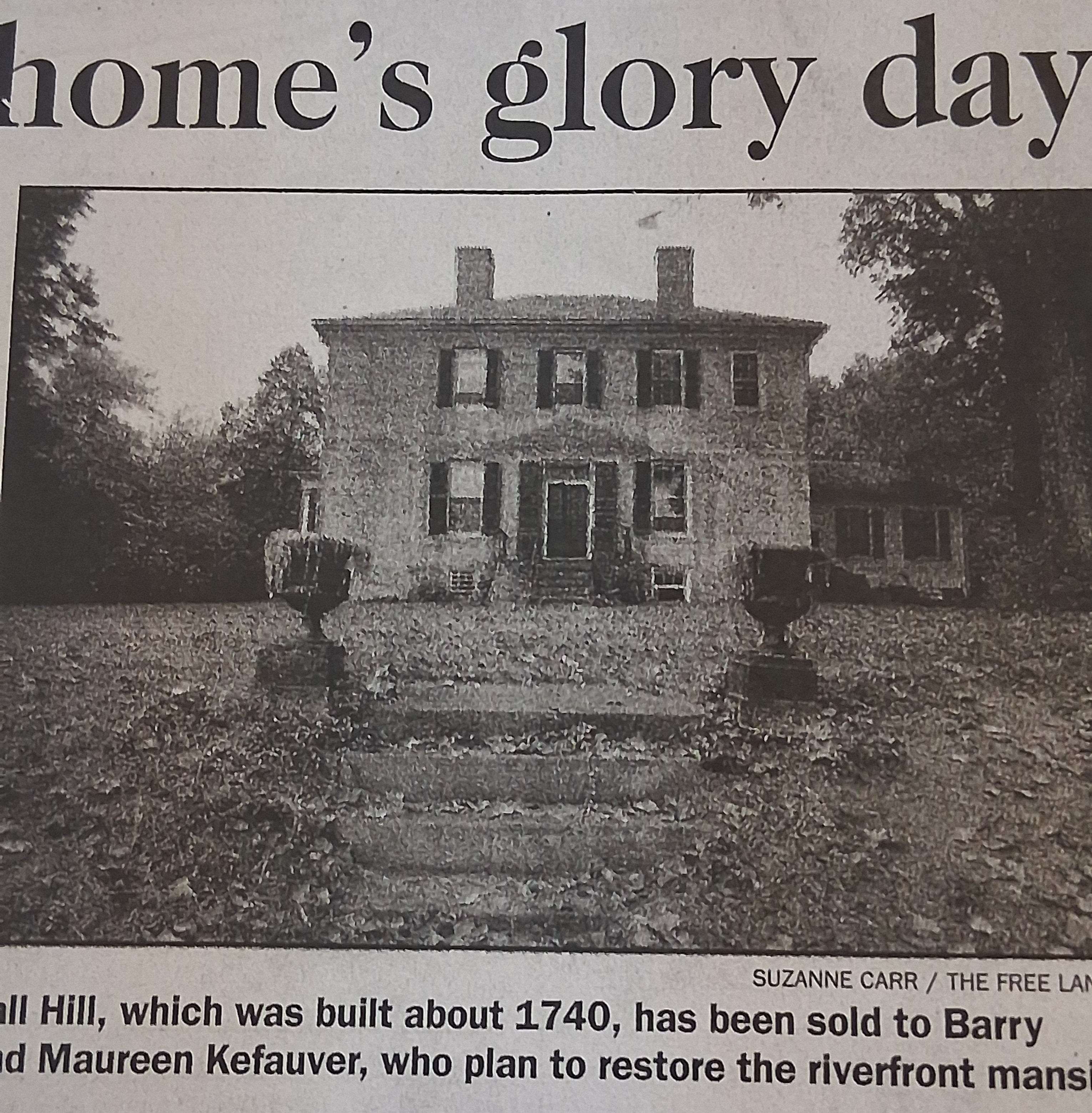 Old newspaper article mentioning Katina